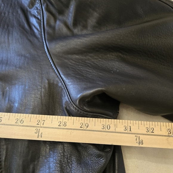 Steve's Sheepskin Leather Shops Ontario Mens Black Leather Barn Jacket Coat 4XL - Picture 9 of 12